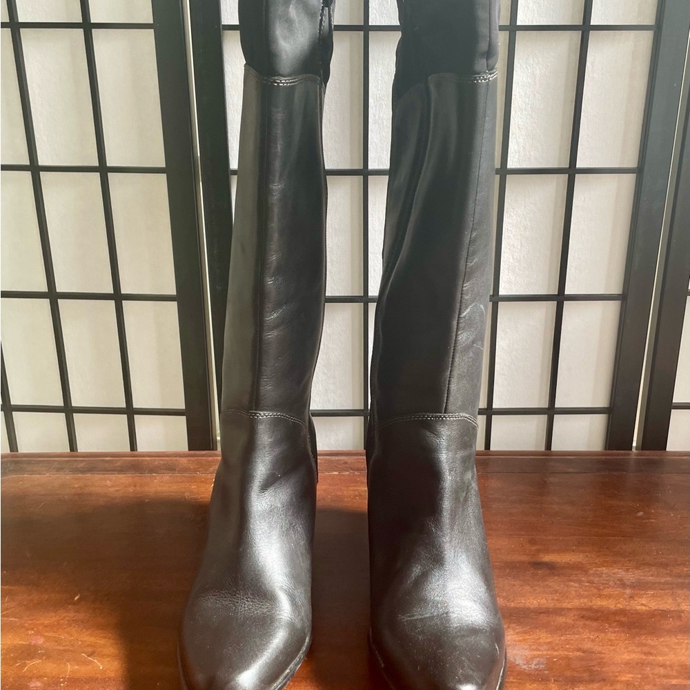 Women’s Black Wedge Heel Boots